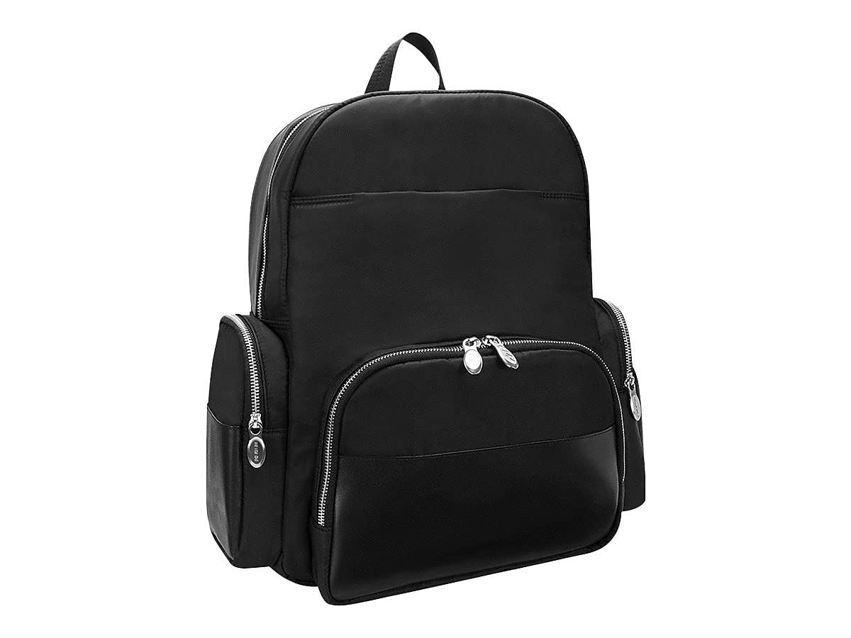 McKlein N Series Cumberland Laptop Backpack 15.6 Inch - Durable Business Travel Backpack for Men & Women - Water Resistant Work Backpack with USB Charging Port - Perfect for Office, Commuting & College (Black)