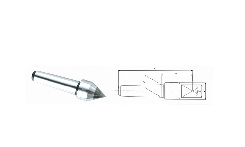 4MT Oversized Carbide Dead Center Morse Taper 4 Live Center - High Precision Lathe Tool for Metalworking, Woodturning & Machining Projects