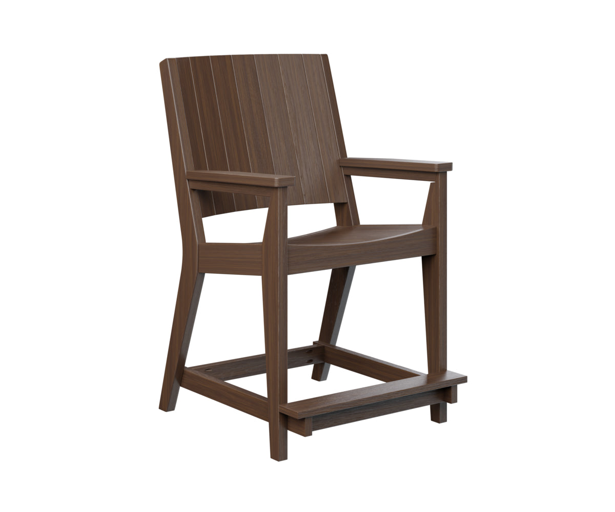 Berlin Gardens Mayhew Chat Counter Chair - Stylish Bar Stool for Kitchen Island, Breakfast Nook & Home Decor - Durable Indoor/Outdoor Use