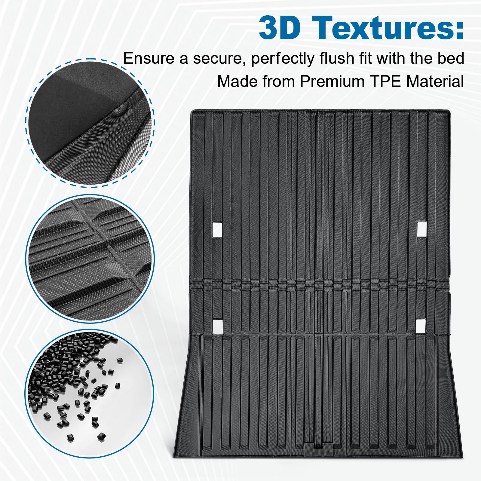 Durable All-Weather Truck Bed Mat for Tesla Cybertruck 2024 | Heavy-Duty TPE Cargo Liner | Waterproof & Anti-Slip Protection | Perfect for Hauling, Camping & Off-Road Adventures