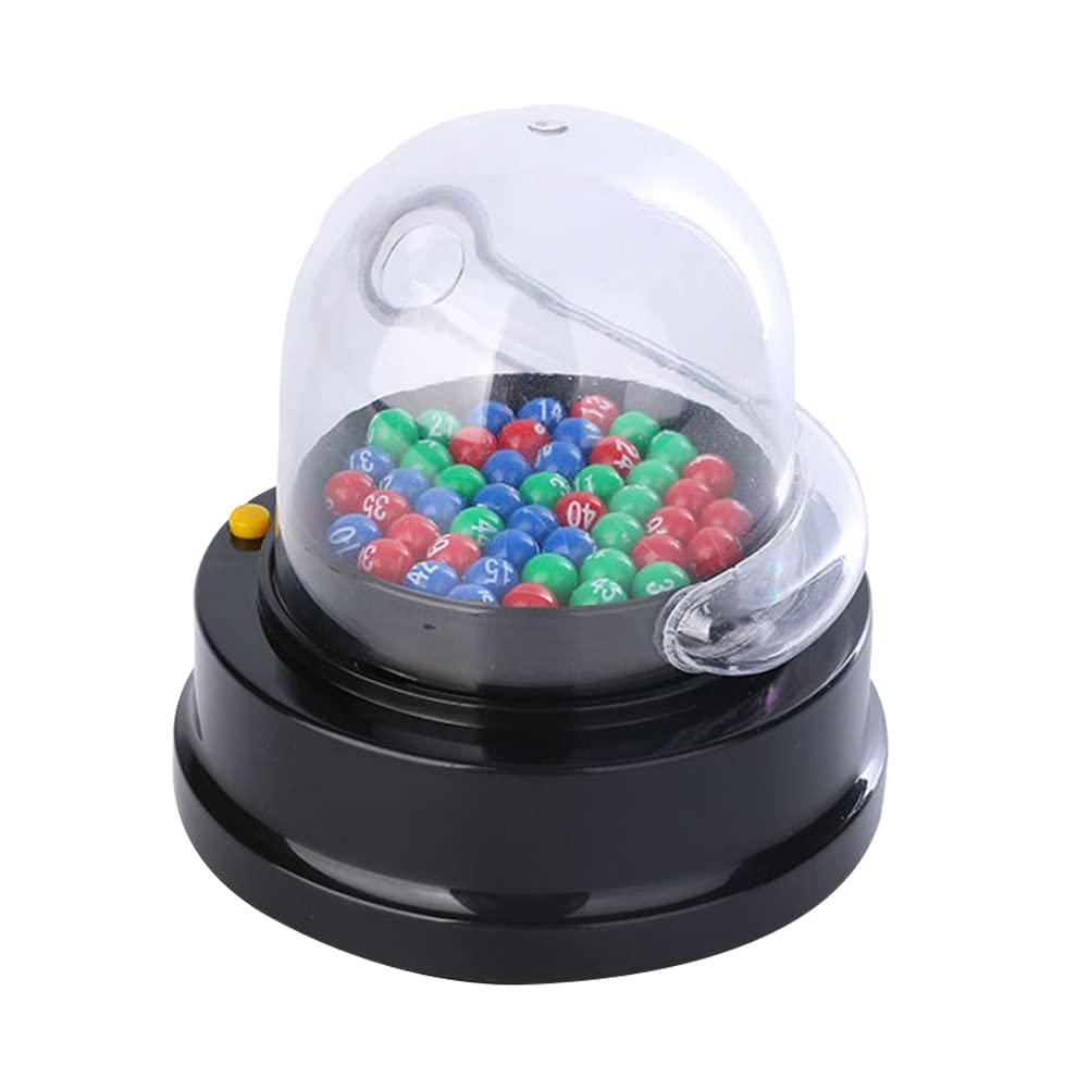 TOYMYTOY Mini Lottery Ball Machine - 1 Set Electric Shake Bingo Cage for Raffle Games, Party Events, and Casino Night Entertainment