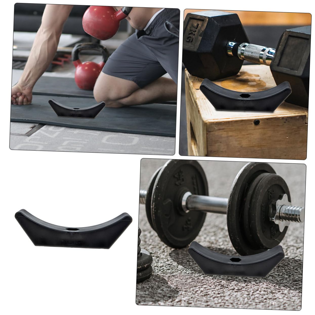 Yardwe Dumbbell Stand with Bar Cushion - Heavy Duty Dumbbell Rack Organizer for Home Gym Equipment Storage | Perfect for Garage, Basement & Home Workout Spaces