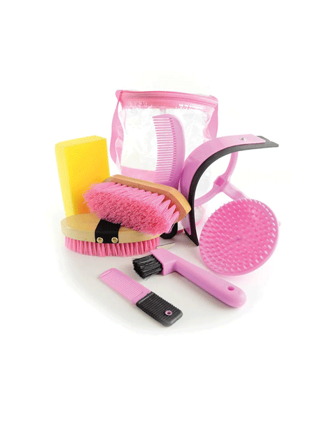 Pink Kids Grooming Kit for Girls - Complete Hair Care Set with Comb, Brush & Accessories - Perfect for Travel, Birthday Gifts & Daily Use