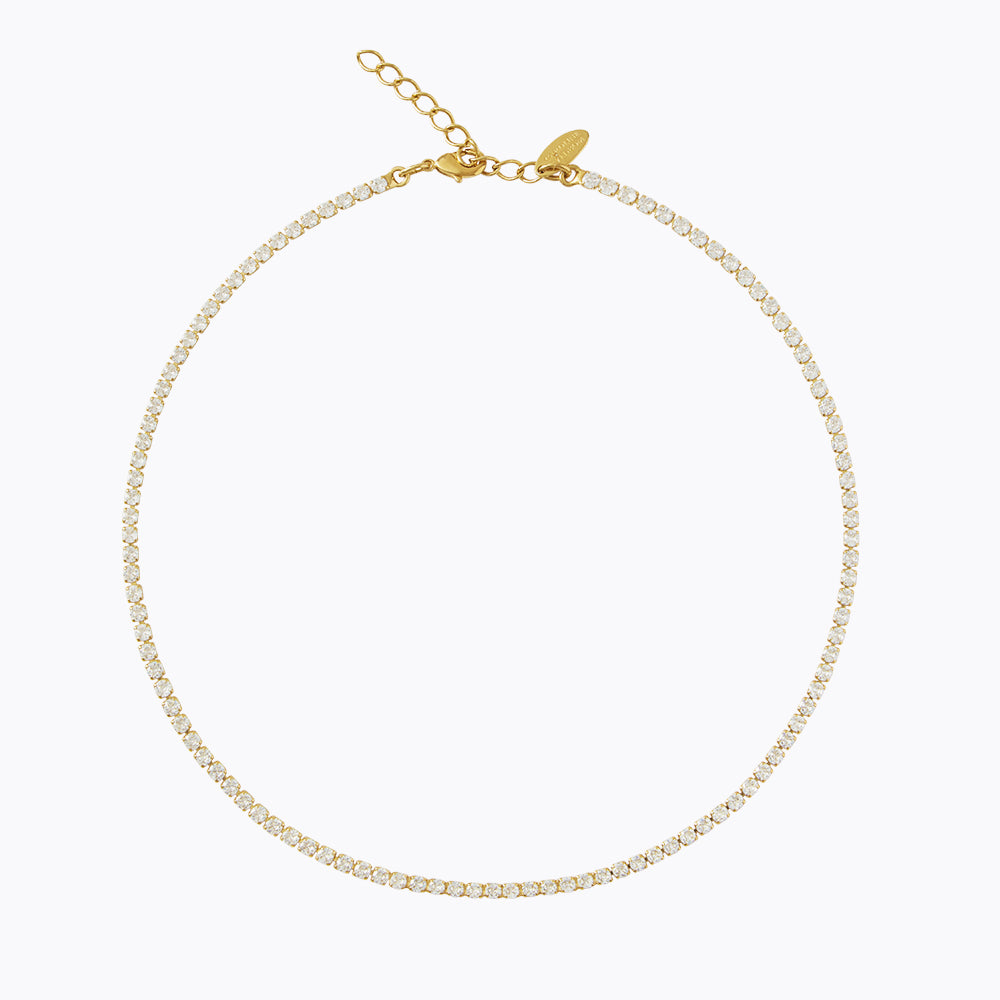 Elegant Mini Zara Necklace with Sparkling Crystals - Perfect for Everyday Wear, Parties & Special Occasions