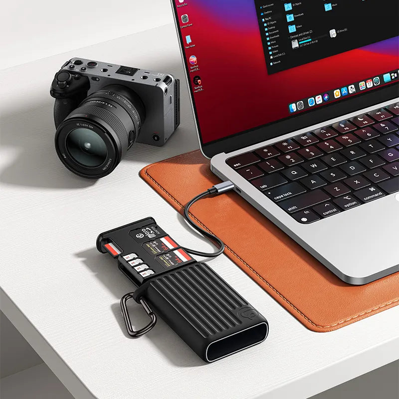 Ulanzi MCR 01 & MCR 02 High-Speed Multi-Card Reader for SD, Micro SD, CF - Perfect for Photographers, Videographers & Content Creators