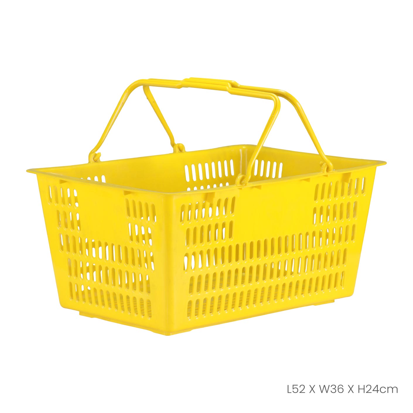 Sturdy Shopping Basket (1731) - Durable & Lightweight Grocery Basket for Supermarkets, Farmers Markets, and Home Storage