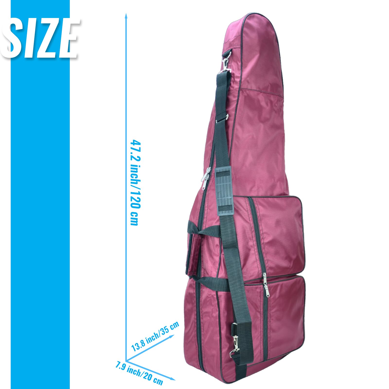 Junior Fencing Equipment Bag - Lightweight Portable Fencing Sword Bag with Handle & Adjustable Shoulder Strap - Perfect for Tournaments, Practice & Travel