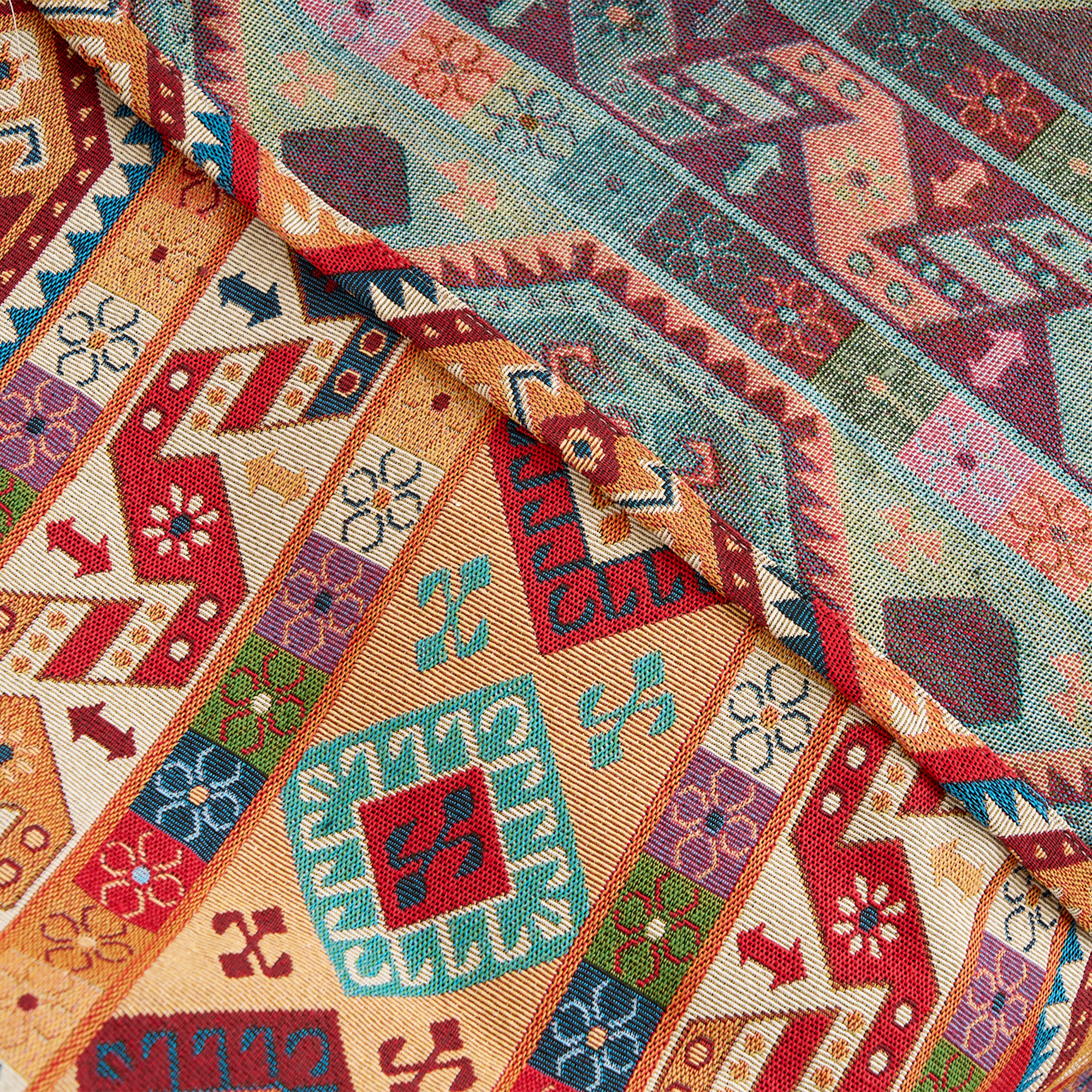 Bohemian Red Sofa Cover - Stretchable Slipcover for Couch, Loveseat & Sectional - Perfect for Living Room, Bedroom & Home Decor