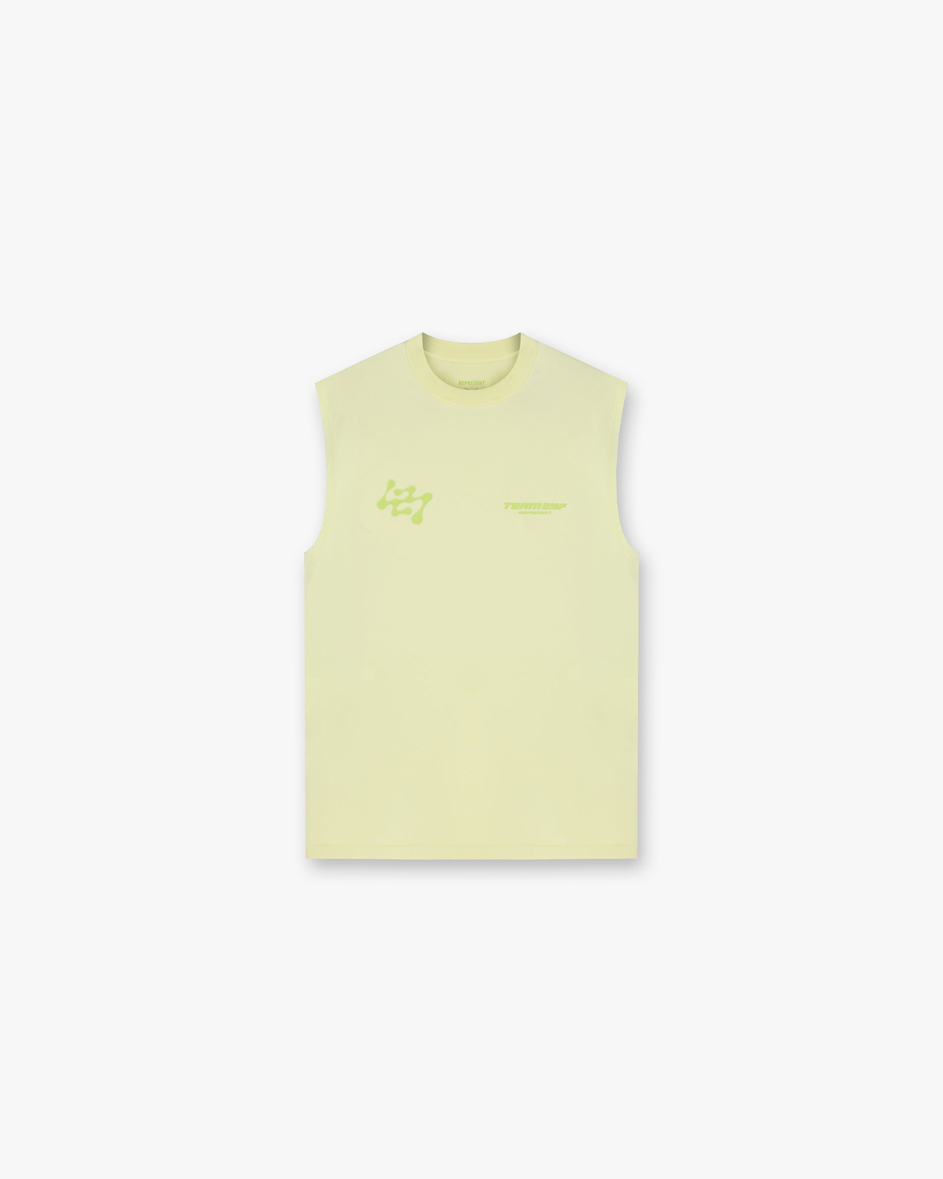 247 Future Terrains Oversized Tank Top - Shadow Lime | Trendy Loose Fit Casual Wear for Women | Perfect for Summer, Beach, and Street Style