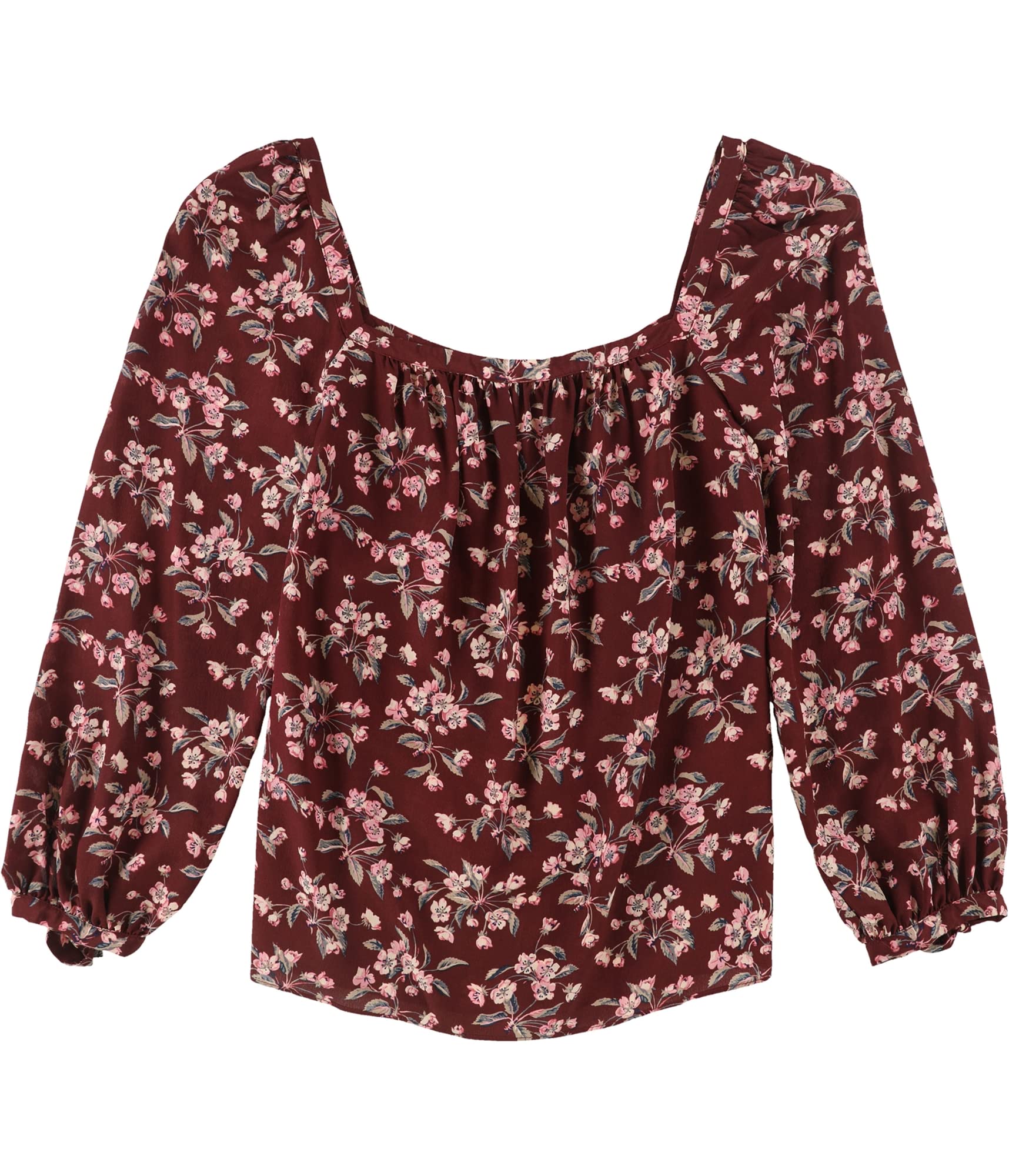 Rebecca Taylor Women's Tilda Pullover Blouse - Red XS | Casual & Office Wear | Elegant Long Sleeve Top for Work & Date Nights