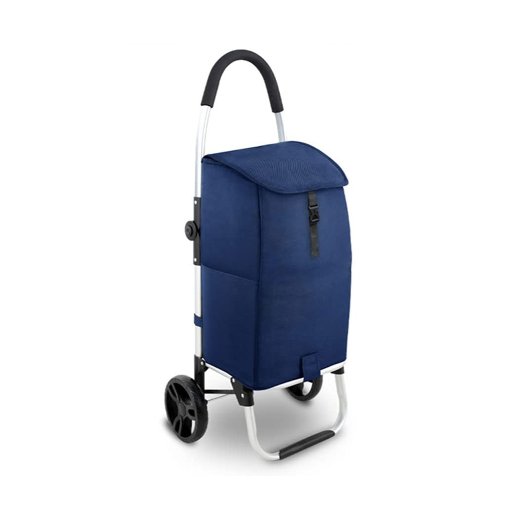 Foldable Grocery Cart with Wheels - Waterproof & Anti-Slip for Shopping