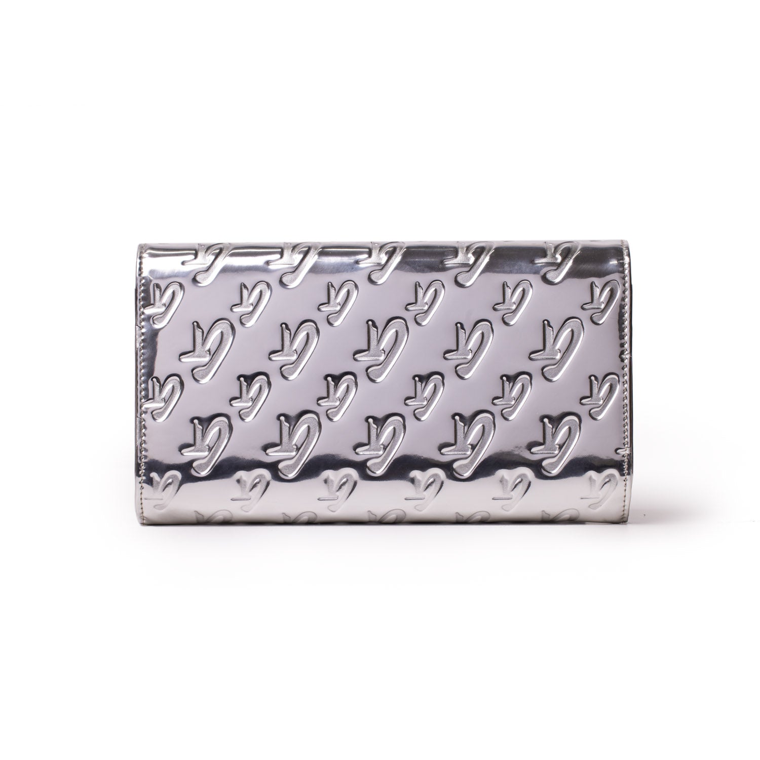 Metallic Monogram Travel Wallet - Silver RFID Blocking Passport Holder for Women & Men | Perfect for Airplane, Cruise & International Travel Accessories
