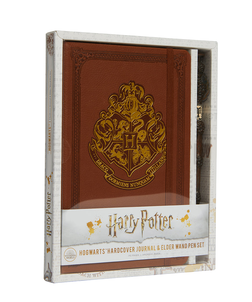 Harry Potter: Hogwarts Hardcover Journal and Elder Wand Pen Set - Perfect for Wizarding World Fans, Collectors & Gift Giving - Ideal for Note Taking, Spell Casting & Magical Adventures