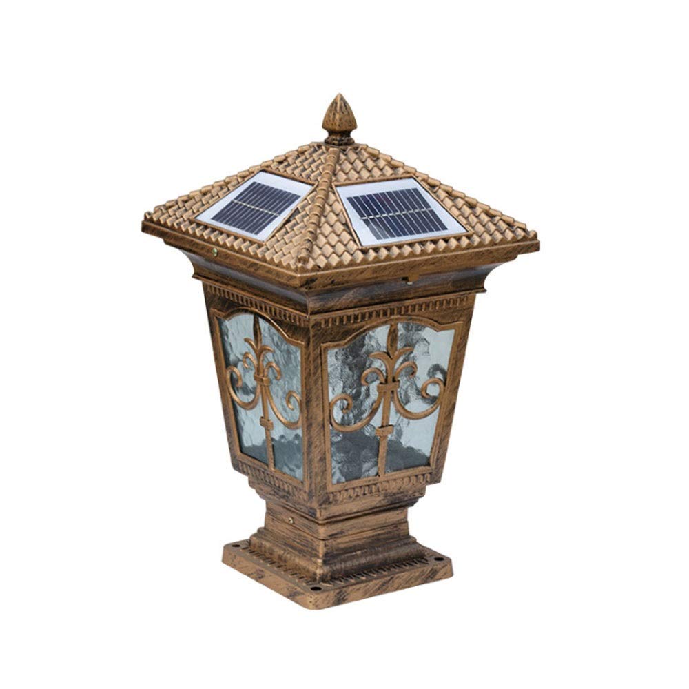 Solar LED Garden Lights - Aluminum Wall Post Lights for Parks, Villas & Home Outdoor Decor | Waterproof & Energy Efficient Landscape Lighting for Pathways, Driveways & Doorways