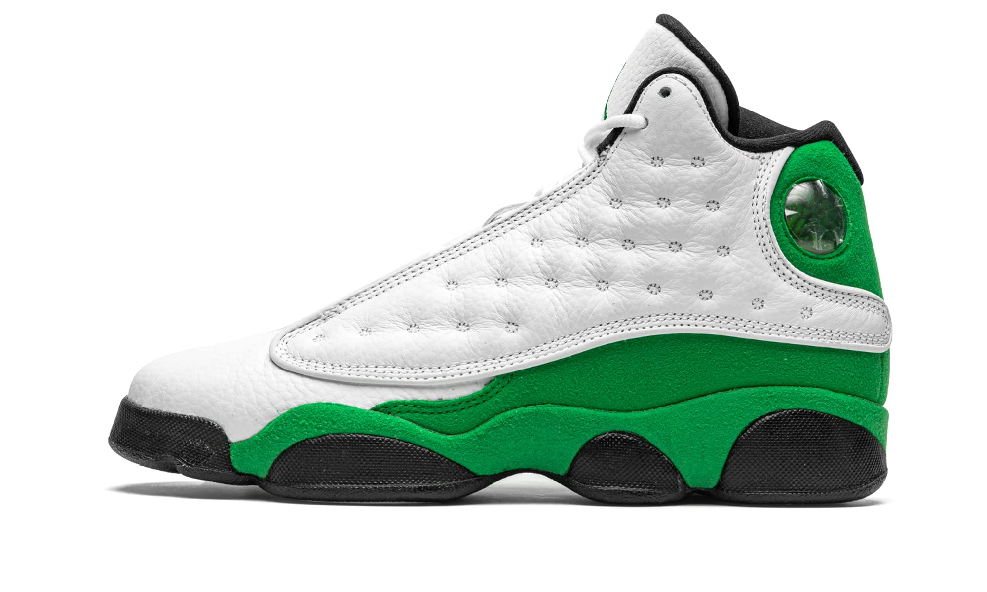 Jordan Air 13 Retro GS Big Kids' Basketball Shoes White/Black DB6536-113 - Perfect for School, Casual Wear & Court Play