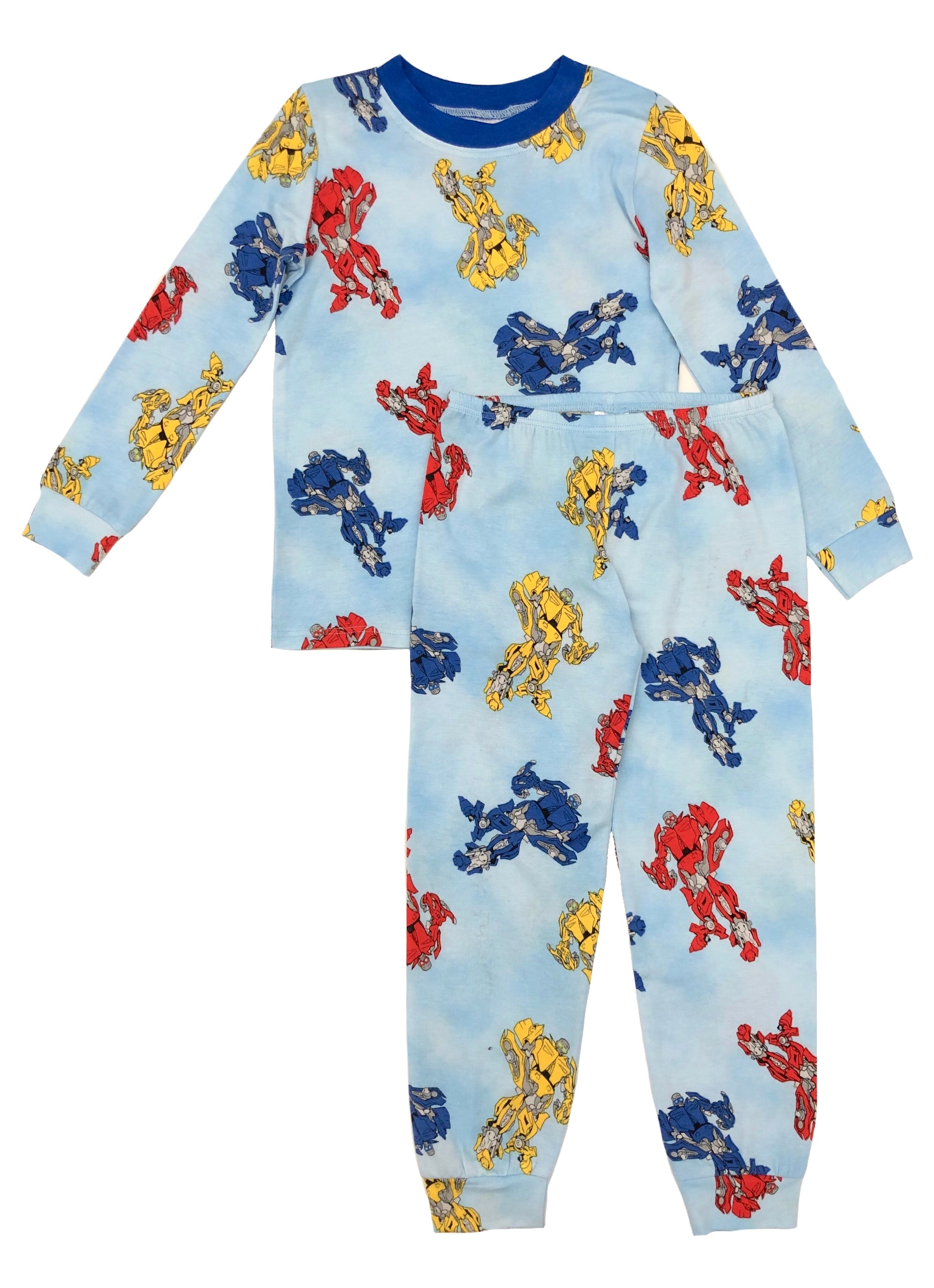 Robots Crew Long Sleeve Set for Kids - Cute Robot Print Matching Outfits | Perfect for School, Playdates & Family Photos