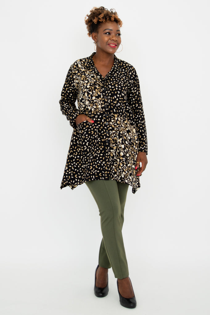 Laney Blouse with Crystal Embellishments - Elegant Women's Fashion Top for Party, Wedding & Special Occasions