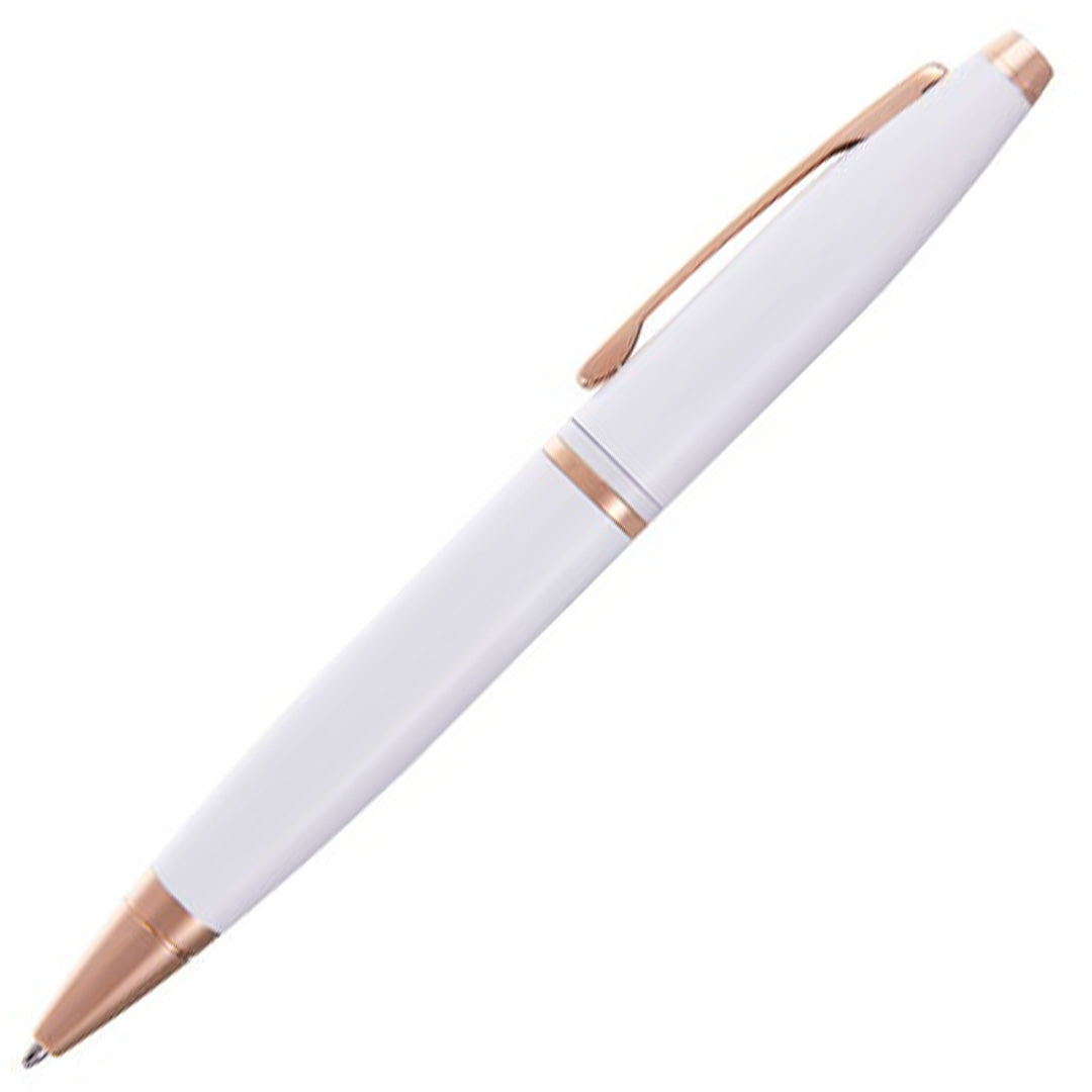 Premium Cross Calais Ballpoint Pen - Pearlescent White Lacquer Finish - Perfect for Office, Business Gifts & Elegant Writing