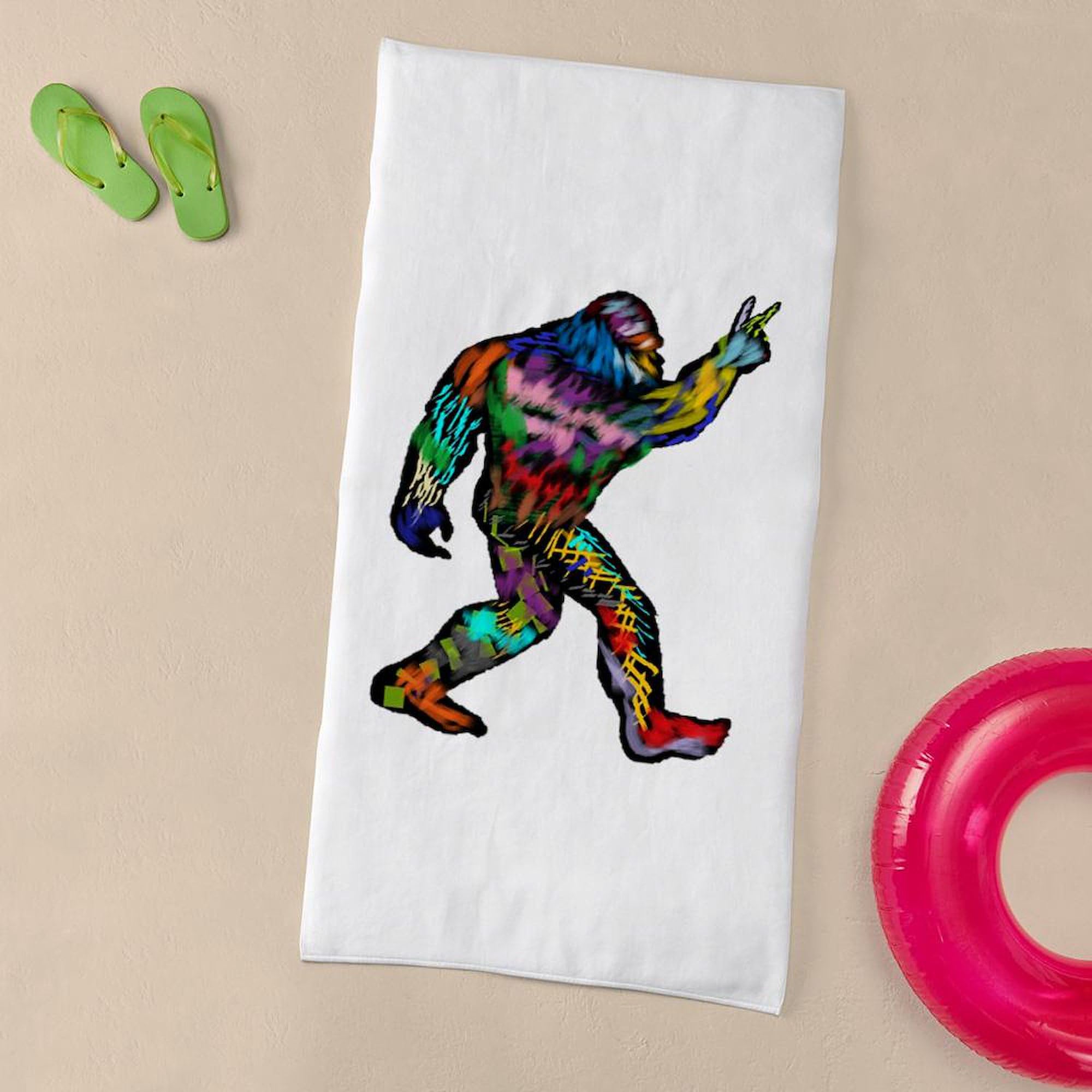 Peace UP Large Beach Towel - Soft, Unique Design for Pool, Beach & Travel | CafePress