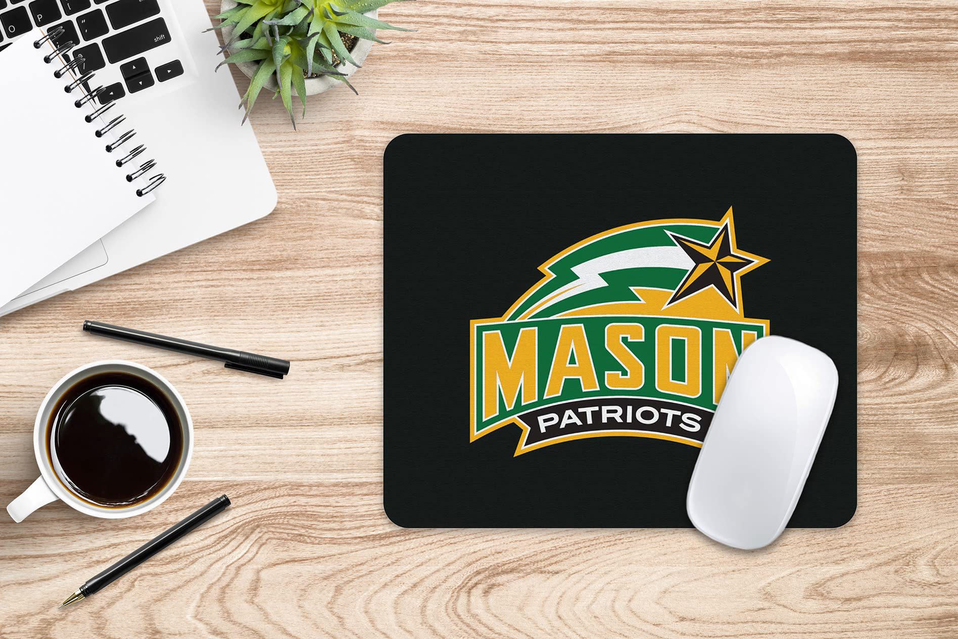 George Mason University Standard Fabric Mouse Pad - OTM Essentials Classic Design for Office, Gaming & Home Use
