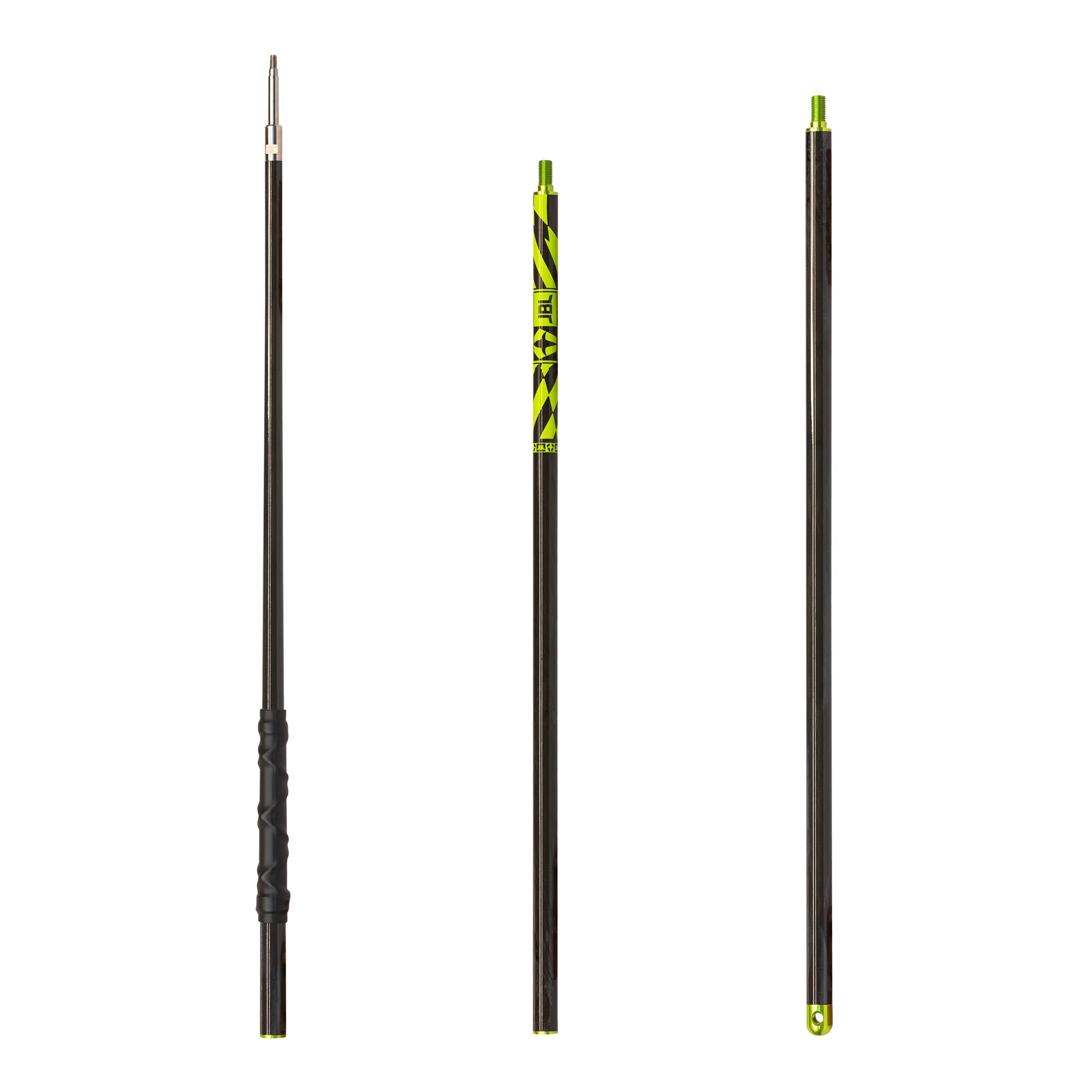 JBL Spearguns 6' Shaka Black Carbon Polespear - 3-Piece Carbon Fiber Spearfishing Pole with Aluminum Unions & Stainless Steel Head | Break-Away Tip & Travel Case Included | Perfect for Spearfishing, Free Diving, Scuba Diving & Underwater Hunting Adventures