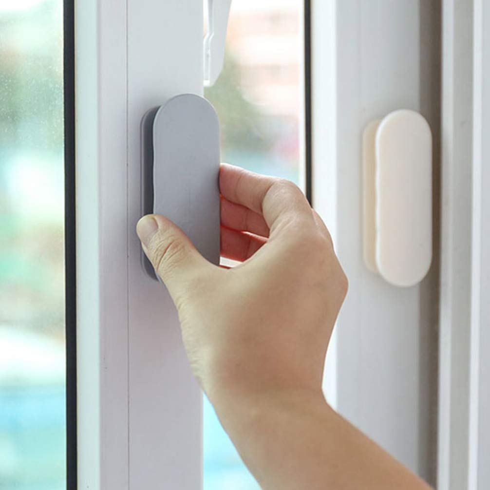 LIFKOME 4-Pack Self-Adhesive Cabinet Handles - Universal Door & Window Pulls for Refrigerator, Drawer, Furniture - Easy Install No Drill Needed (Perfect for Kitchen, Bathroom, Office Organization)