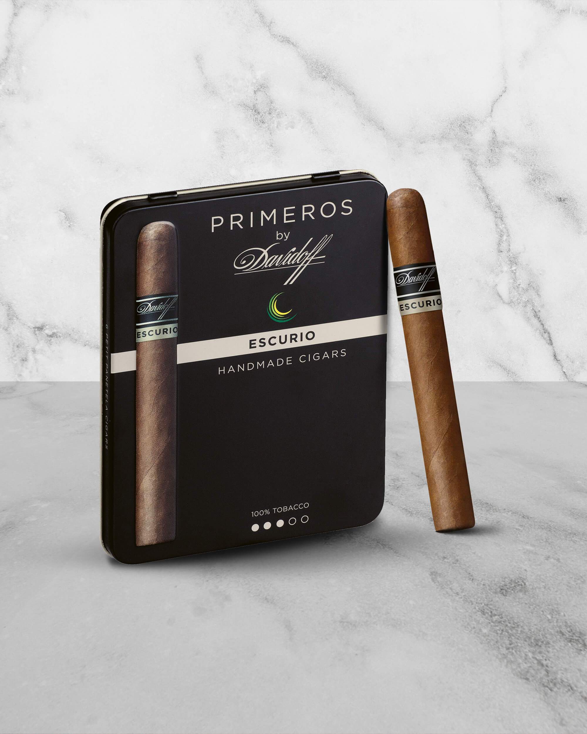 Davidoff Primeros Escurio Cigars - Premium Handmade Dominican Cigars for Relaxation & Social Gatherings