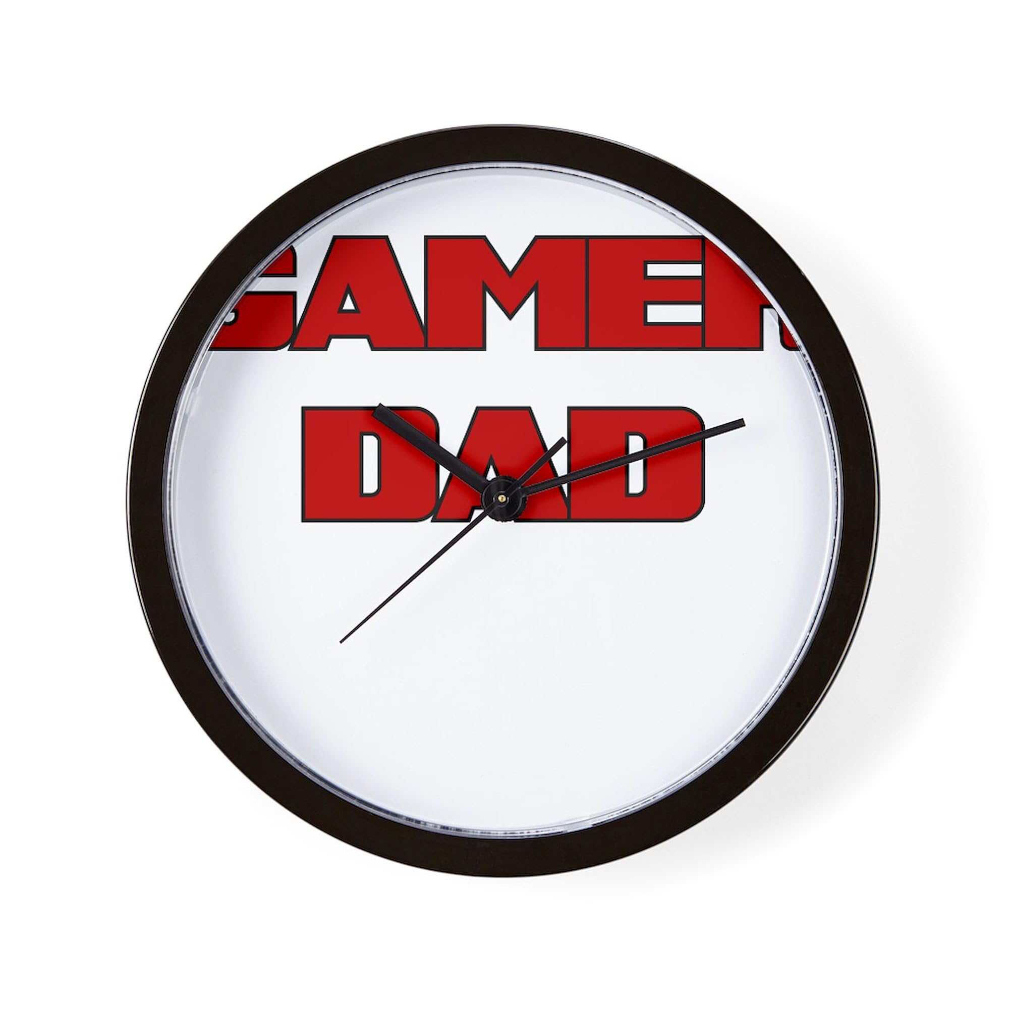 Gamer Dad Wall Clock - 10 Inch Silent Non-Ticking Clock for Living Room, Kitchen, Office Decor | Perfect Gift for Gaming Enthusiasts & Father's Day