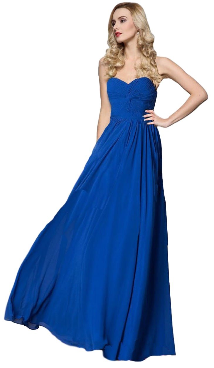 Elegant Strapless Sweetheart Neckline Pleated Prom Dress for Women | Formal Evening Gown for Homecoming, Wedding Guest & Special Occasions