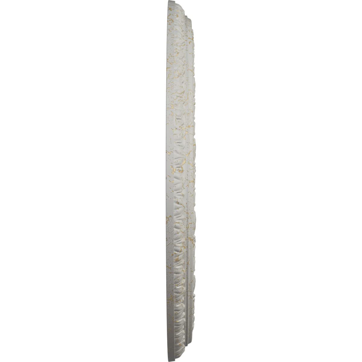Ekena Millwork CM35VIPCC 35-inch Viceroy Ceiling Medallion - Hand-Painted Cream Crackle Finish - 35 1/8