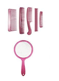 Ekan Women Hair Comb Set with Mirror - Travel Hair Accessories for Styling On-the-Go