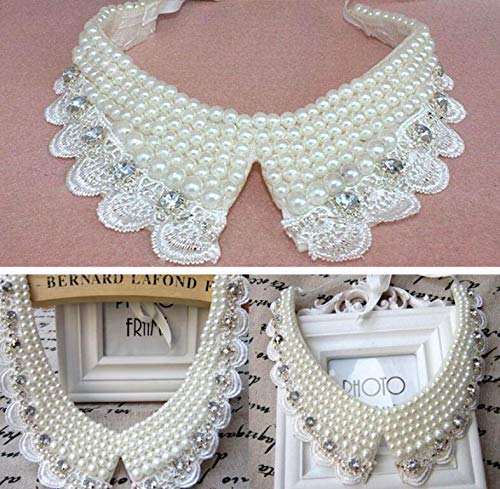Detachable False Collar Shirt Accessory - Fashion Necklace & Shirt Decoration in White | Perfect for Office Wear, Parties & Stylish Outfits