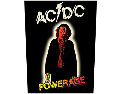 AC/DC Powerage Album Back Patch - Heavy Metal Band Merch for Jackets & Vests - Perfect for Bikers, Rock Fans & Concert Outfits