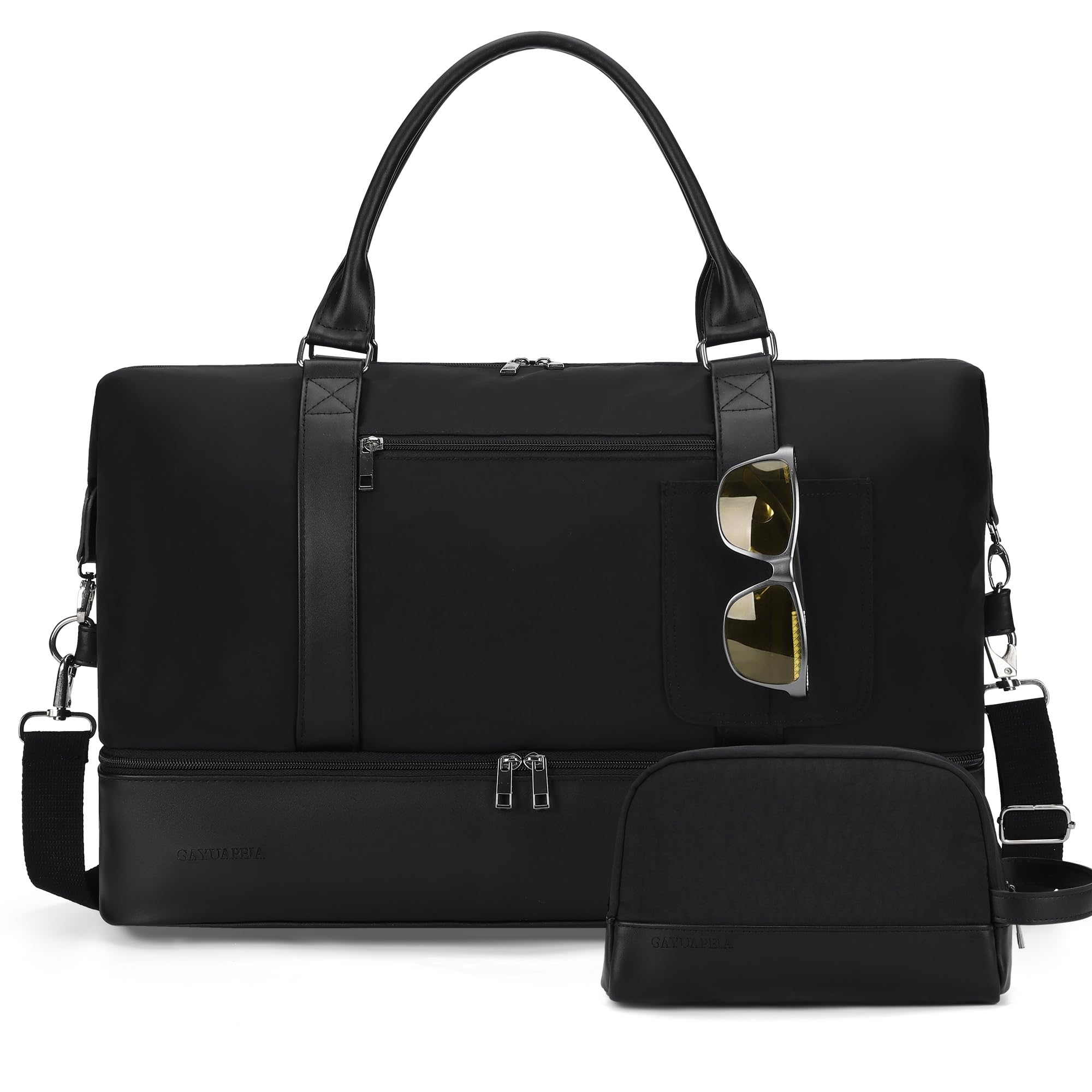 Stylish Weekender Bag for Women - Large Capacity Travel Overnight Bag with Shoe Compartment | Perfect for Weekend Getaways, Gym Trips & Business Travel