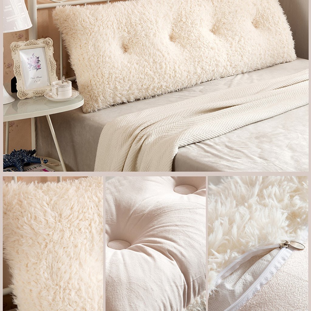 Double Bed Back Support Pillow with Removable Cover - Large Lumbar Cushion for Sofa, Office, Car & Home Use - Perfect for Back Pain Relief, Reading & Relaxation