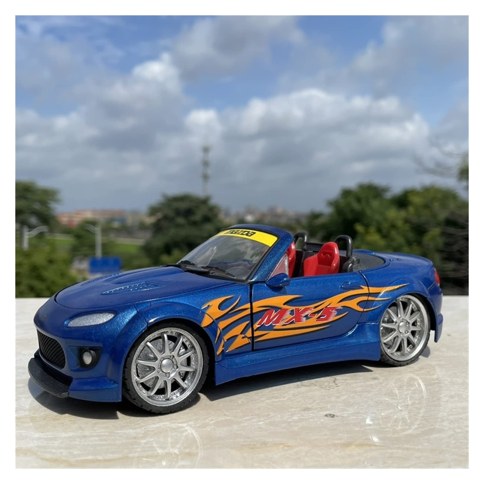 1/24 Scale Alloy Mazda MX-5 Diecast Car Model - Collectible Toy Gift for Kids & Adults - Perfect for Home Decor, Office Display, and Car Enthusiast Collections
