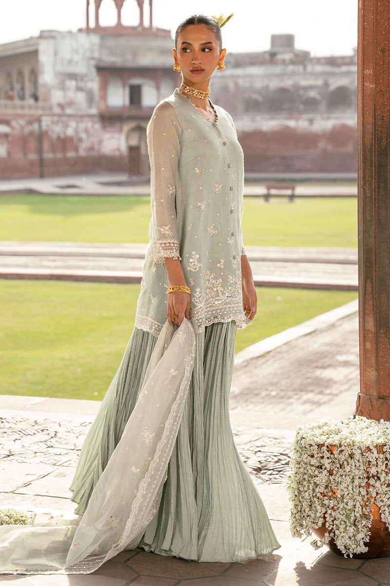 MINT HAZE 3PC Set (Shirt, Trouser & Dupatta) - Stylish Ethnic Outfit for Women | Perfect for Weddings, Parties & Festive Occasions
