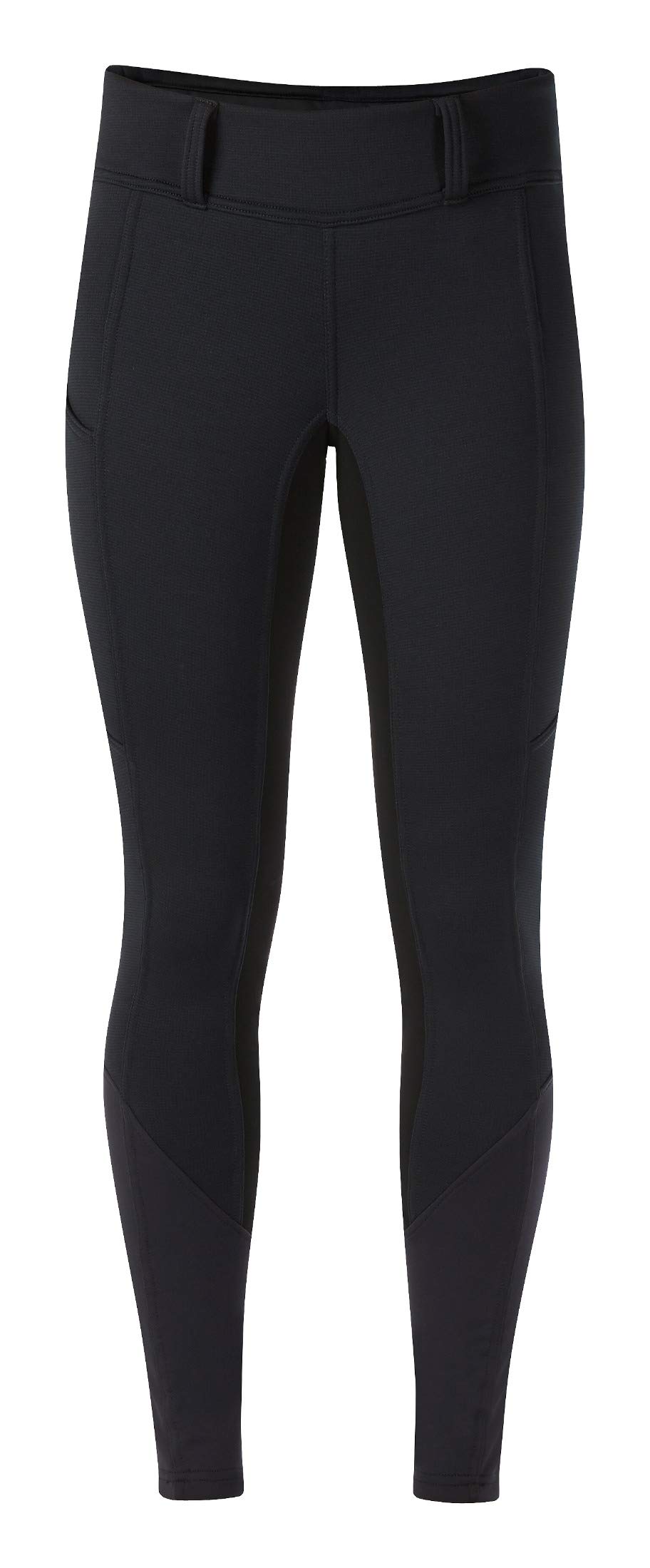 Kerrits Women's Sit Tight Wind Pro Full Seat Winter Horse Riding Tights - Warm Polartec Equestrian Breeches with Phone Pocket | Cold Weather Riding, Training & Competition