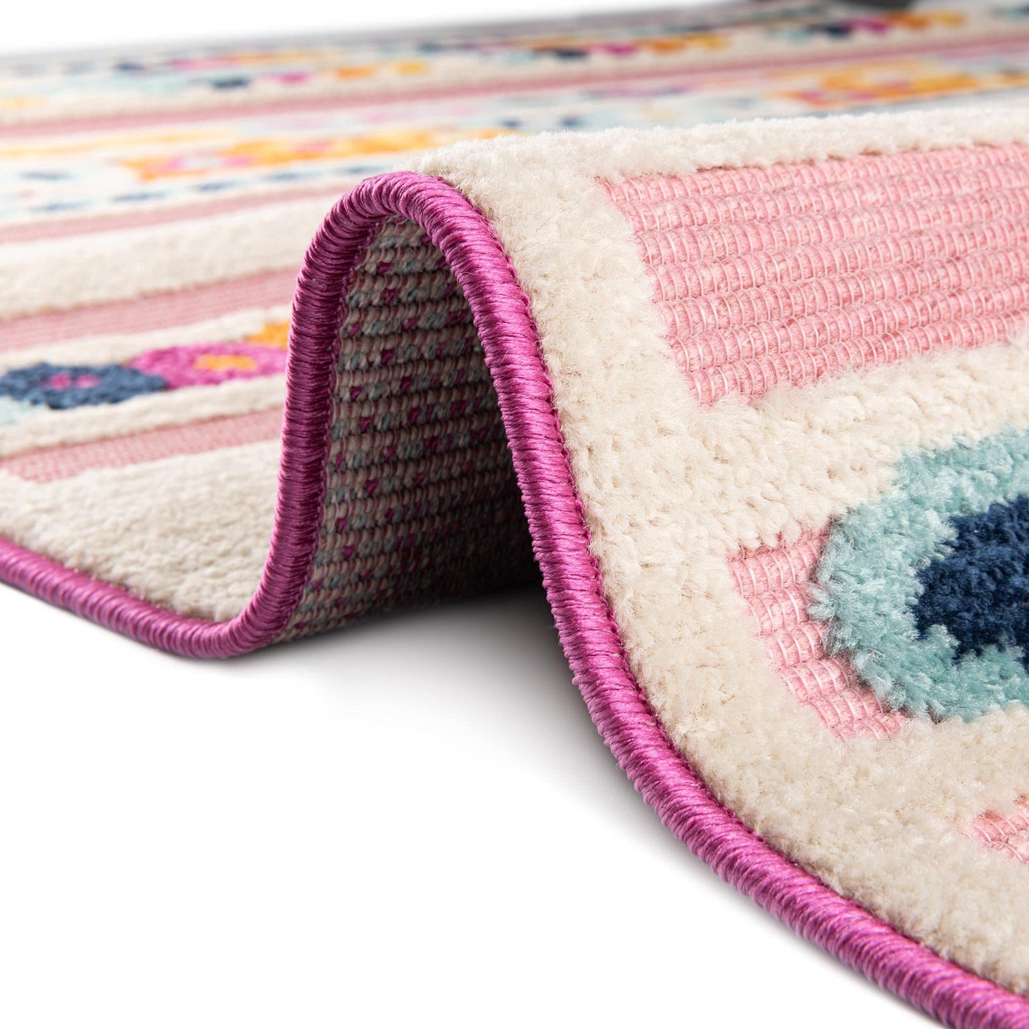 Aruba Outdoor Collection Rug – 9' x 12' Pink Low-Pile Indoor/Outdoor Rug for Patio, Deck, Living Room & Dining Room | Weather-Resistant & Easy to Clean | Perfect for High-Traffic Areas & Open Floor Plans