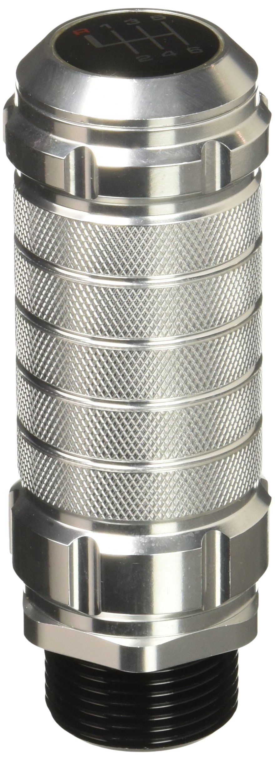 NRG Innovations SK-500SL-1 Universal 5-Speed Manual Shift Knob - Black Aluminum Gear Stick for Car Racing & Performance Driving