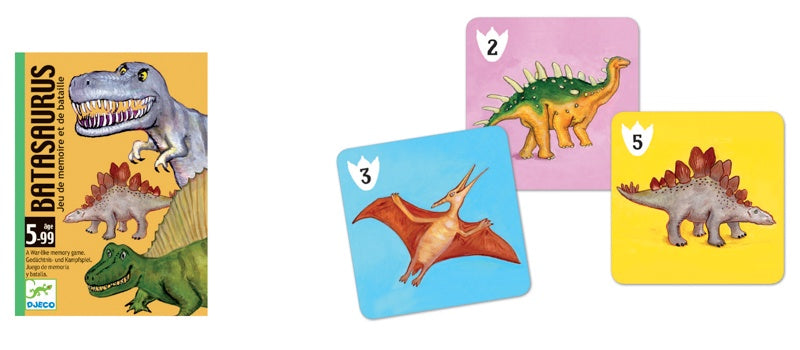 Batasaurus Kids Memory Card Game by Djeco - Fun Educational Matching Game for Children's Learning & Memory Development - Perfect for Family Game Night & Classroom Activities