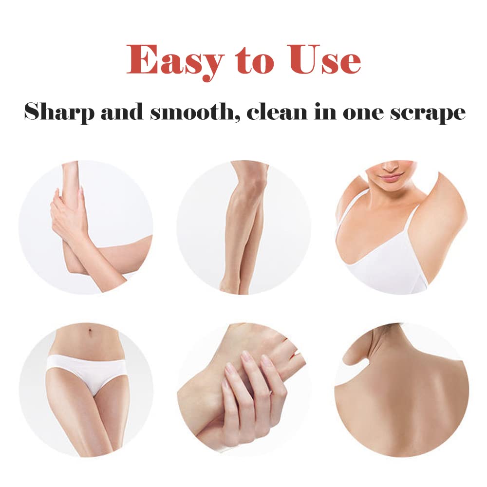 4 Pack Women's Face Razors - Dermaplaning Blades for Eyebrow Shaping & Facial Hair Removal | Peach Fuzz Remover & Exfoliator | Perfect for At-Home Spa Days & Pre-Makeup Prep