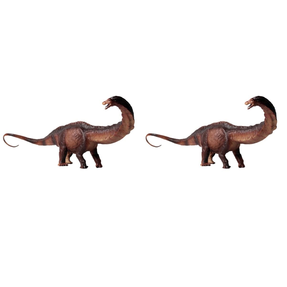 IMIKEYA 2 Pack Jurassic Dinosaur Toy Set - Apatosaurus Model Figures for Kids, Dinosaur World Collectible Gift for Birthday Party & Educational Play | Great for Dinosaur Themed Parties, Classroom Learning & Toy Collections