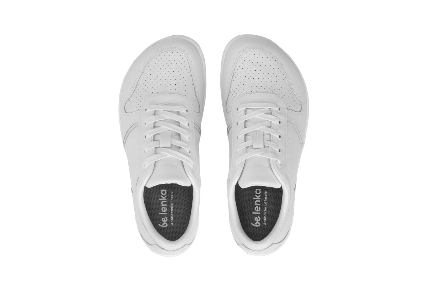 Barefoot Sneakers for Women & Men - Be Lenka Echo All White Minimalist Shoes | Lightweight & Flexible for Running, Walking & Gym Workouts