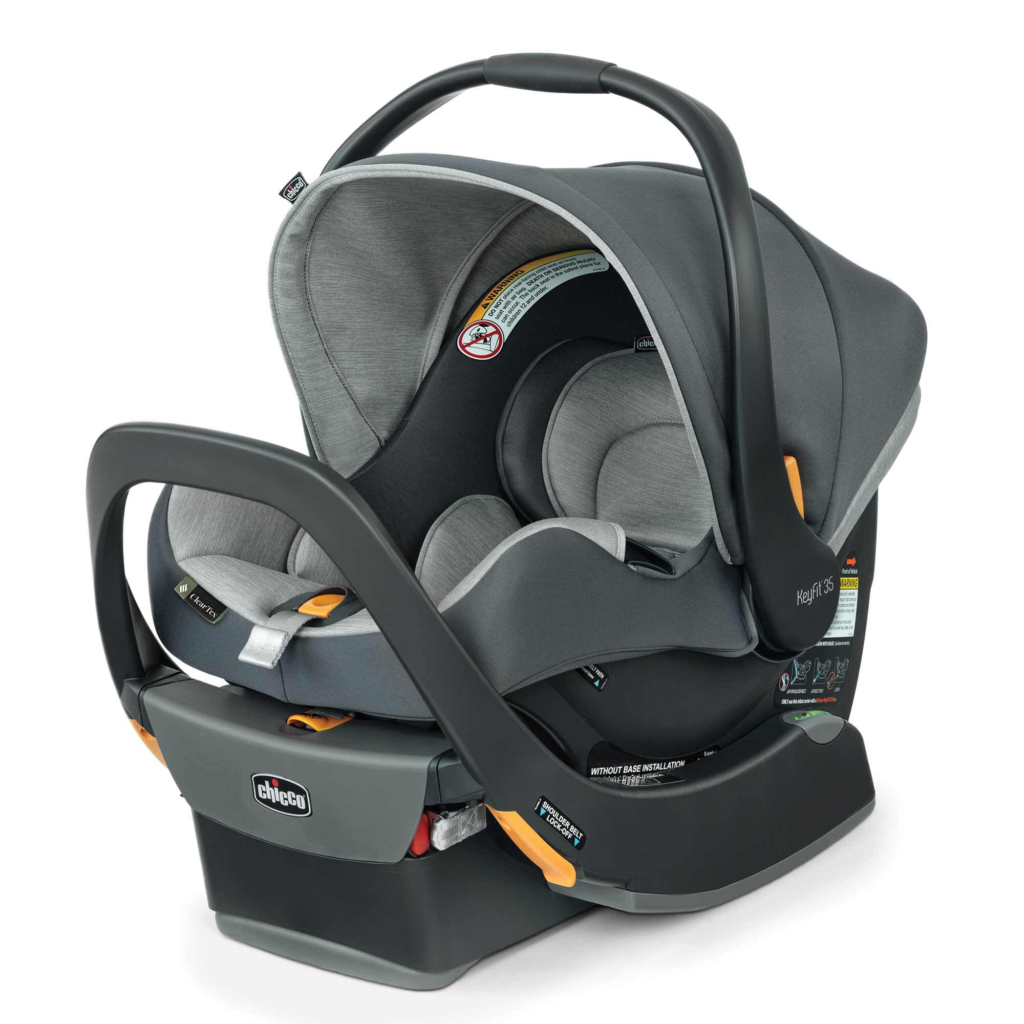 Chicco KeyFit 35 ClearTex Infant Car Seat - Lightweight & Safe Baby Car Seat for Newborns 4-35 lbs | Easy Installation for Cars & Travel | Perfect for Daily Commutes & Road Trips
