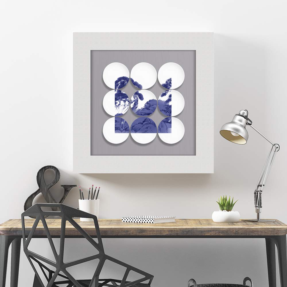Wall26 16x16 Inch Abstract Canvas Wall Art - Modern Framed Paintings & Prints for Bedroom, Living Room, Office, and Home Decor