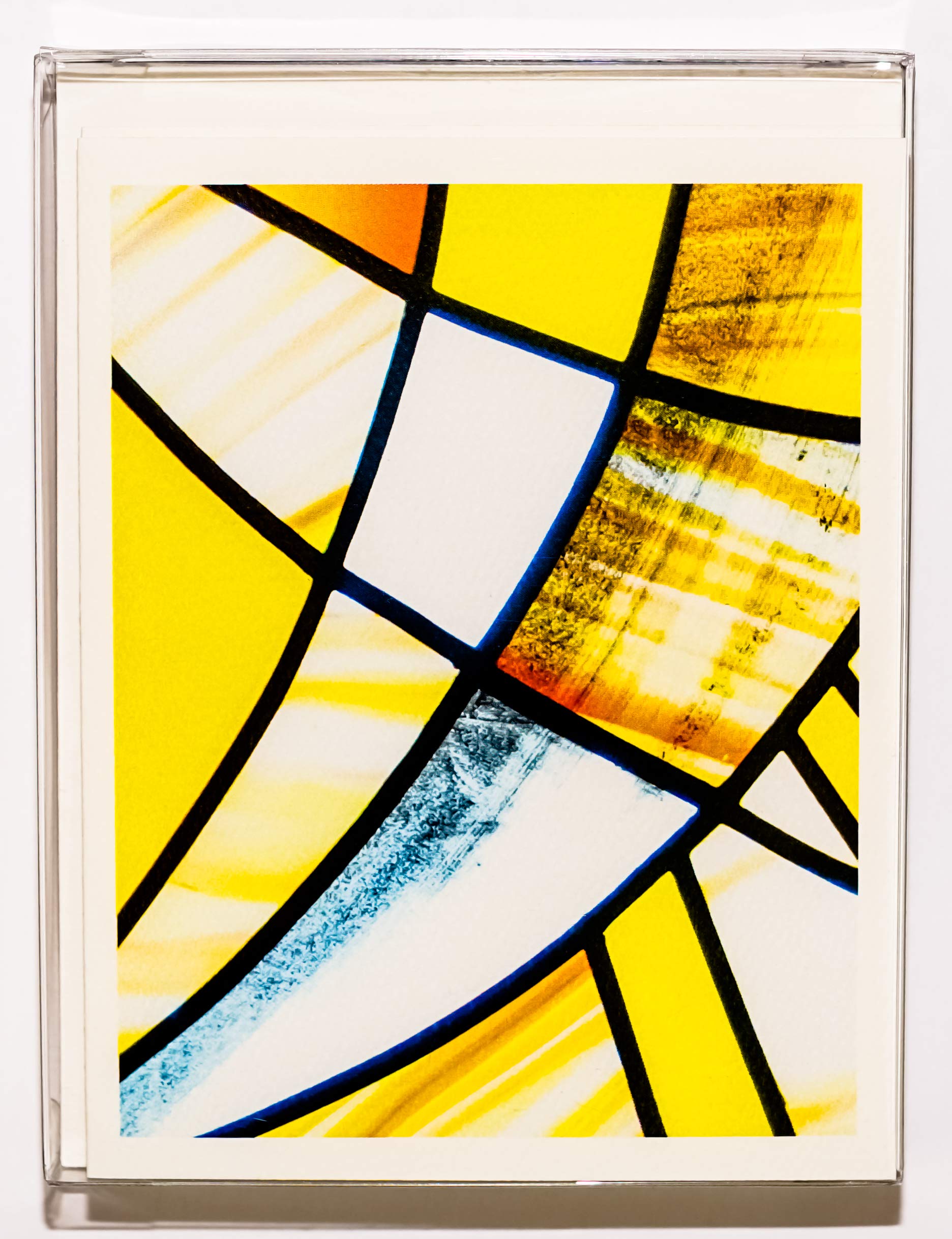 Stained Glass & Mosaic Tile Photography Note Cards - Boxed Set of 16 Blank Greeting Cards (4.25