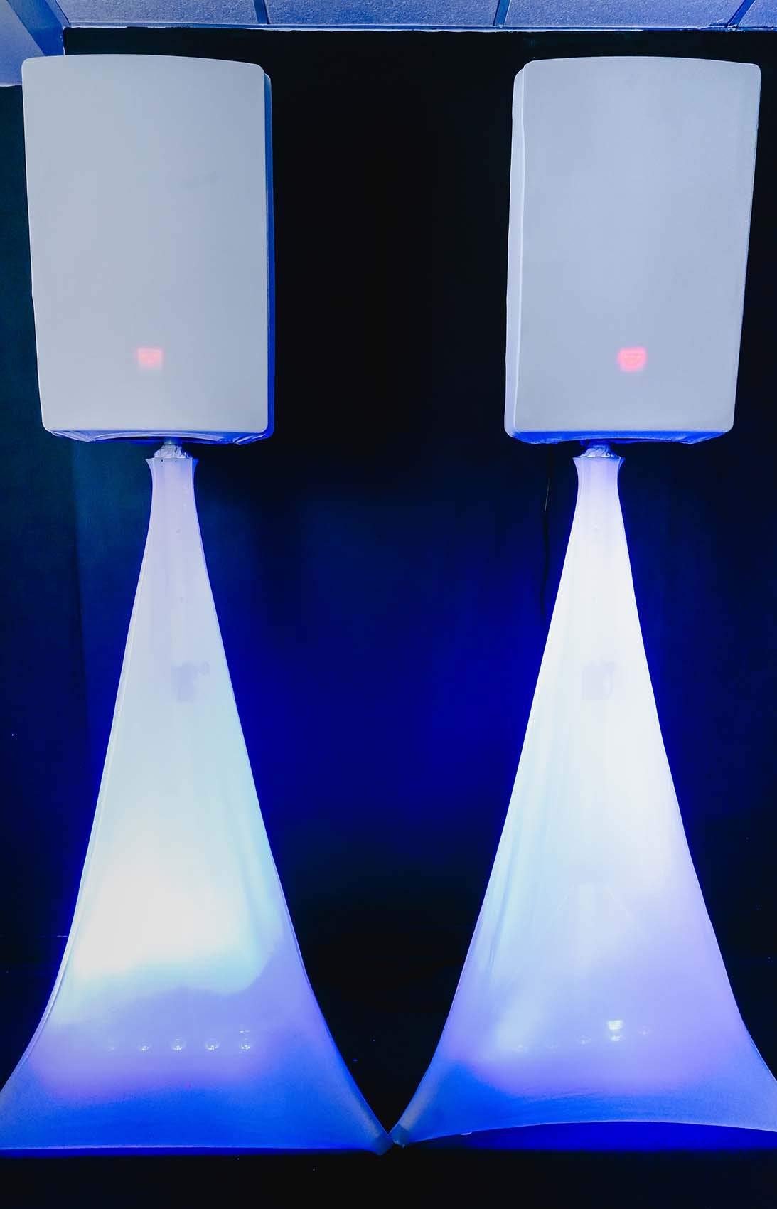 Rockville RSC128W White 12 Inch PA DJ Speaker Cover - Durable Scrims for Wedding, Church, Club Events - Perfect for Outdoor & Indoor Sound System Protection