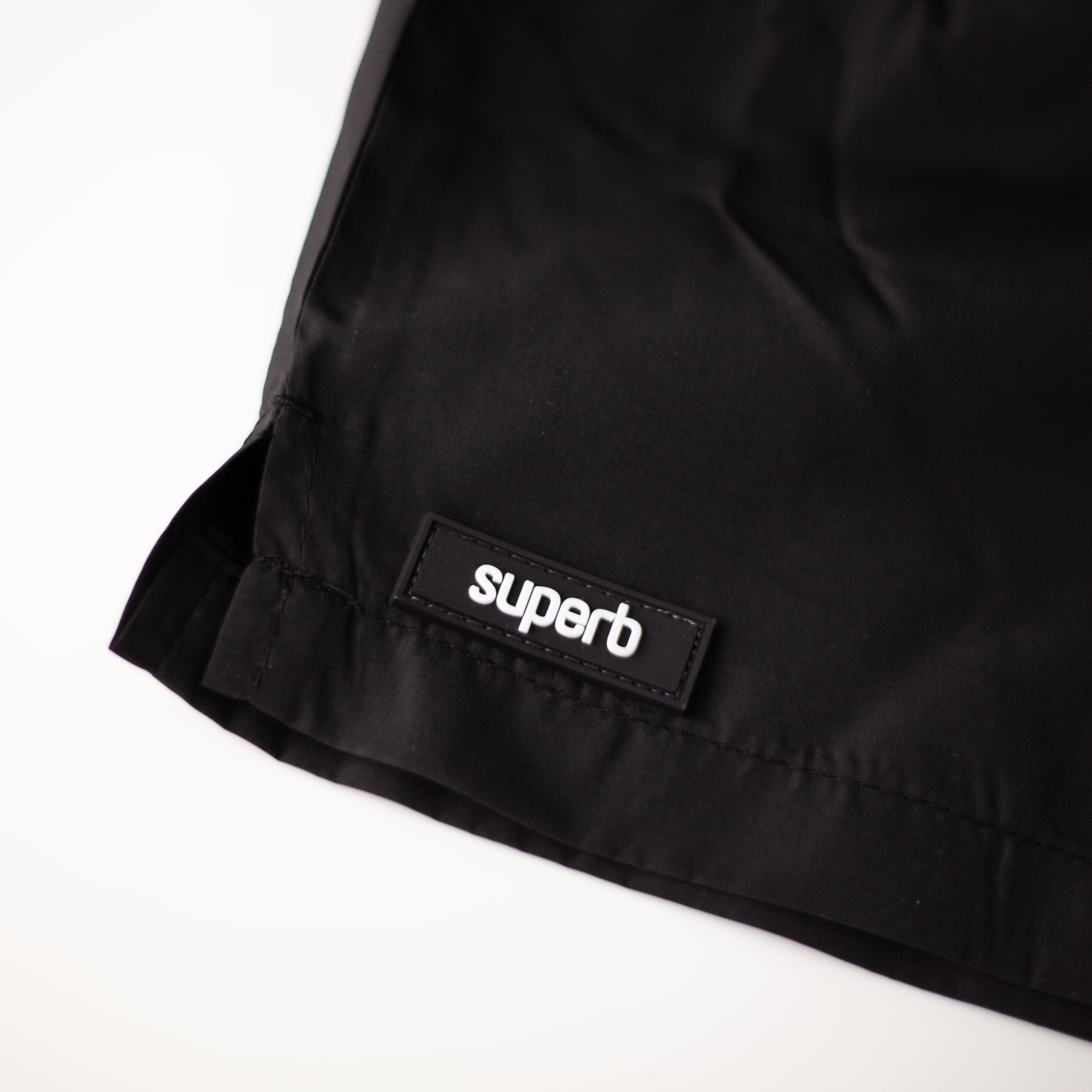 Icon Black Silicone Swim Trunks for Men - Comfortable & Quick-Drying Swimwear for Beach, Pool & Water Sports