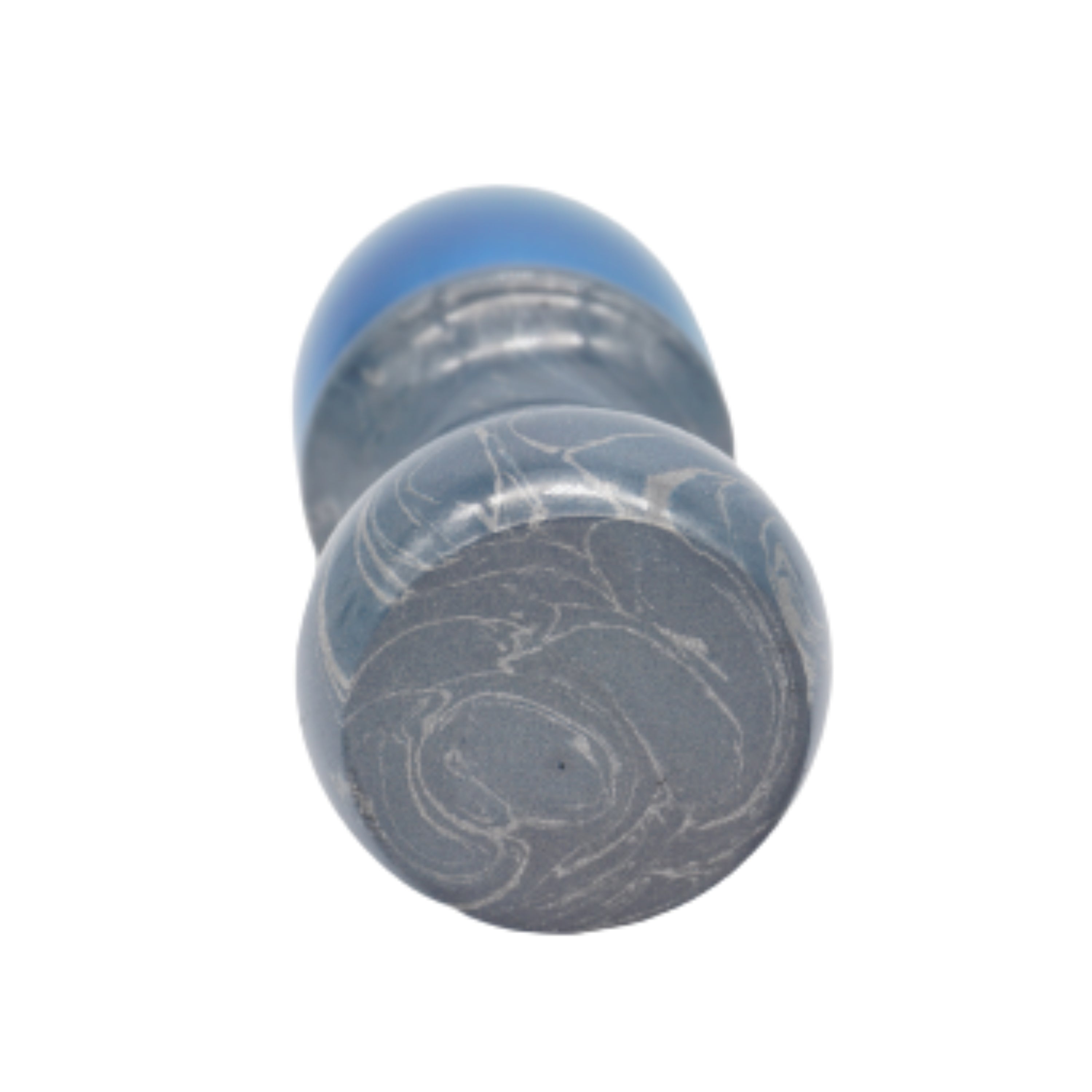 Premium Blue Bronze & Aluminum Handcrafted Shaving Brush Handle - Fits 28mm & 30mm Knots - Perfect for Wet Shaving, Grooming Kits & Luxury Bathroom Accessories